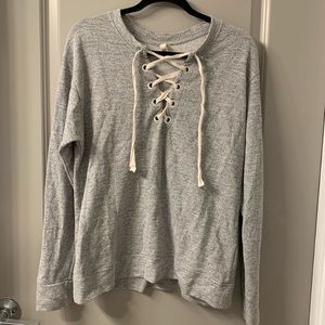 Grey heathered sweater!
